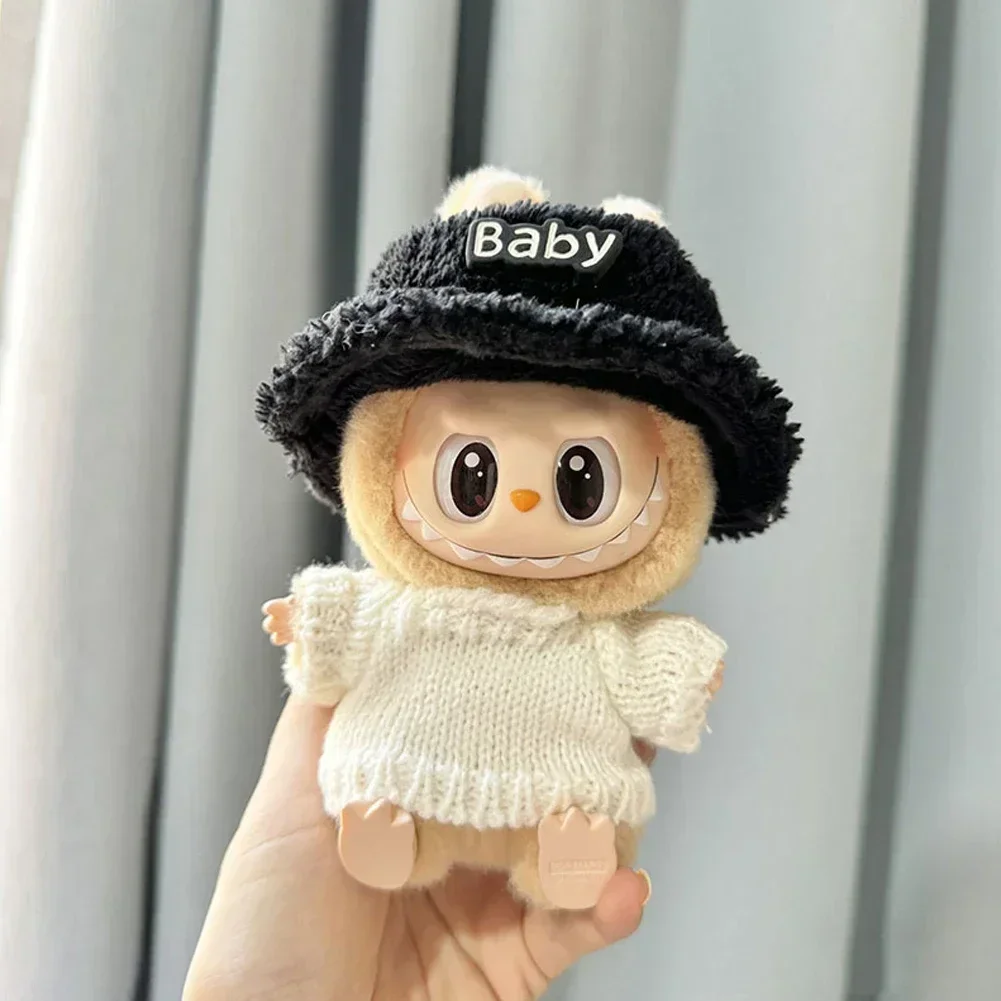 For Labubu clothes Accessories Black and white sweater set Can be paired with hats and glasses Can enhance labubu's temperament 6