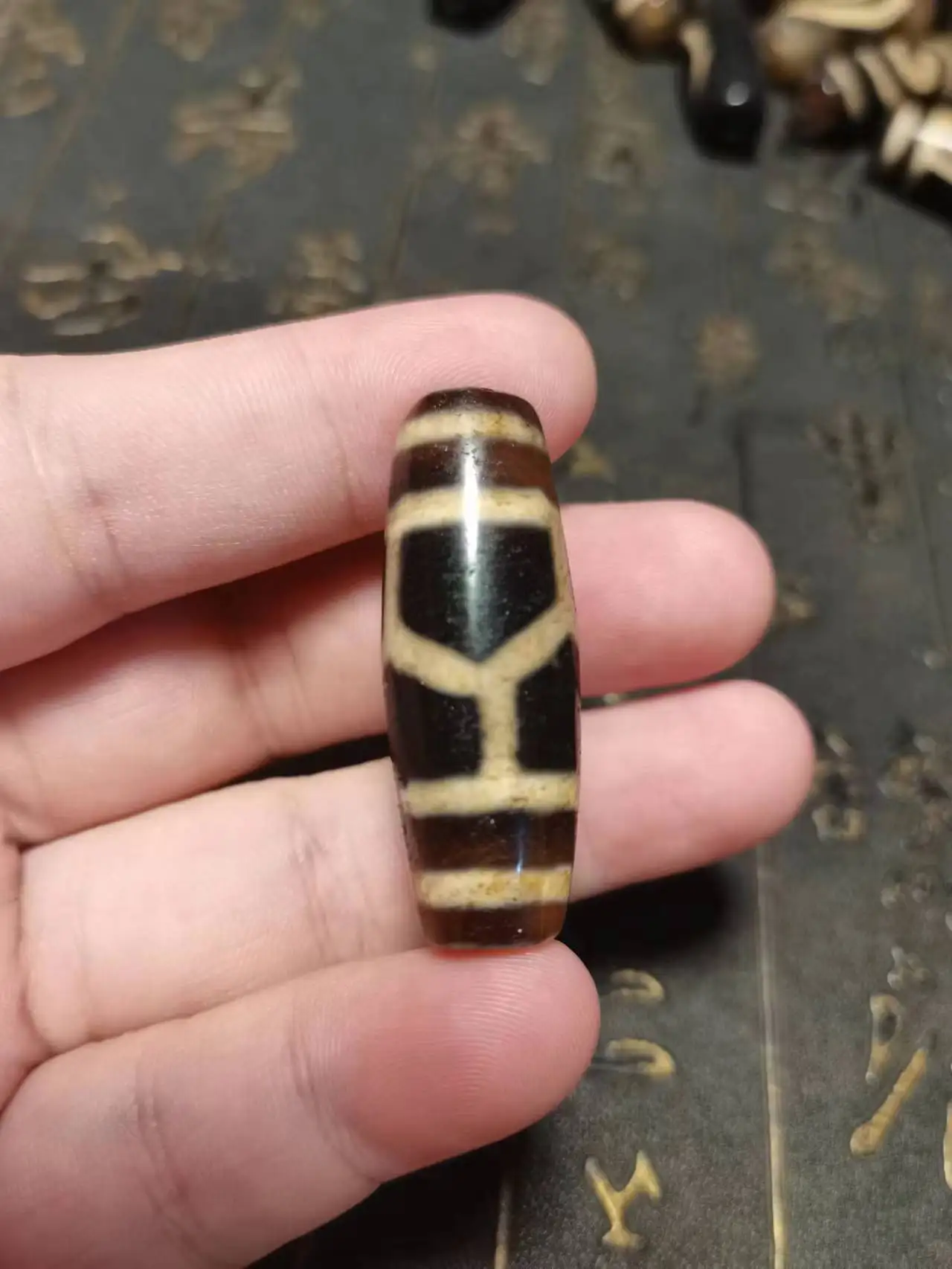 小粒のバイシャジャグル　5個セット　古代瑪瑙 男性用・男女兼用/主玉10mm】コッパールチルクォーツの天然石