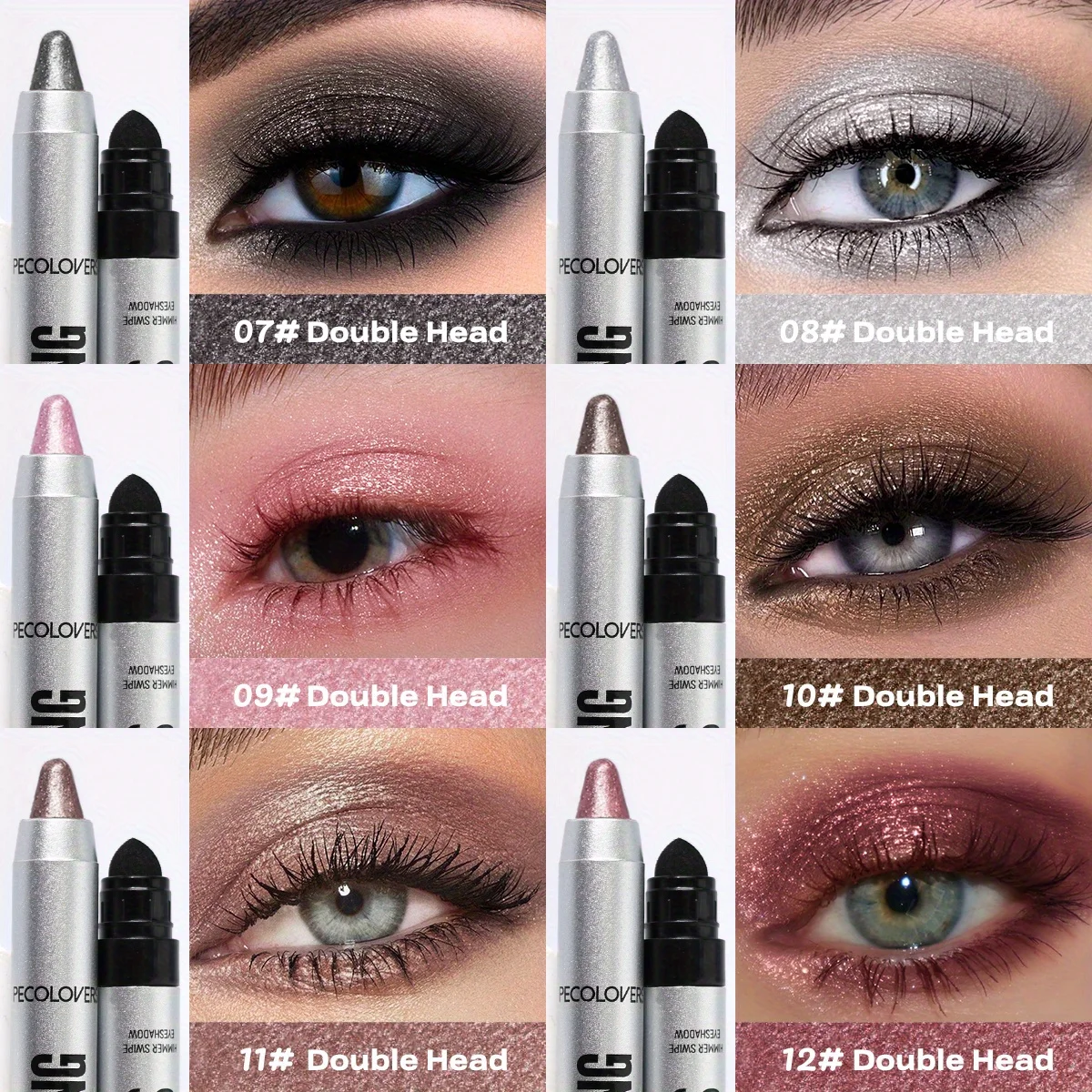 Pearlescent Eye Shadow Stick Long-lasting Shimmer Pigment Blue Purple Colorful Eyeshadow Pencil Colorful Eye Makeup 4 Pearlescent Eye Shadow Stick Long-lasting Shimmer Pigment Blue Purple Colorful Eyeshadow Pencil Colorful Eye Makeup 4
