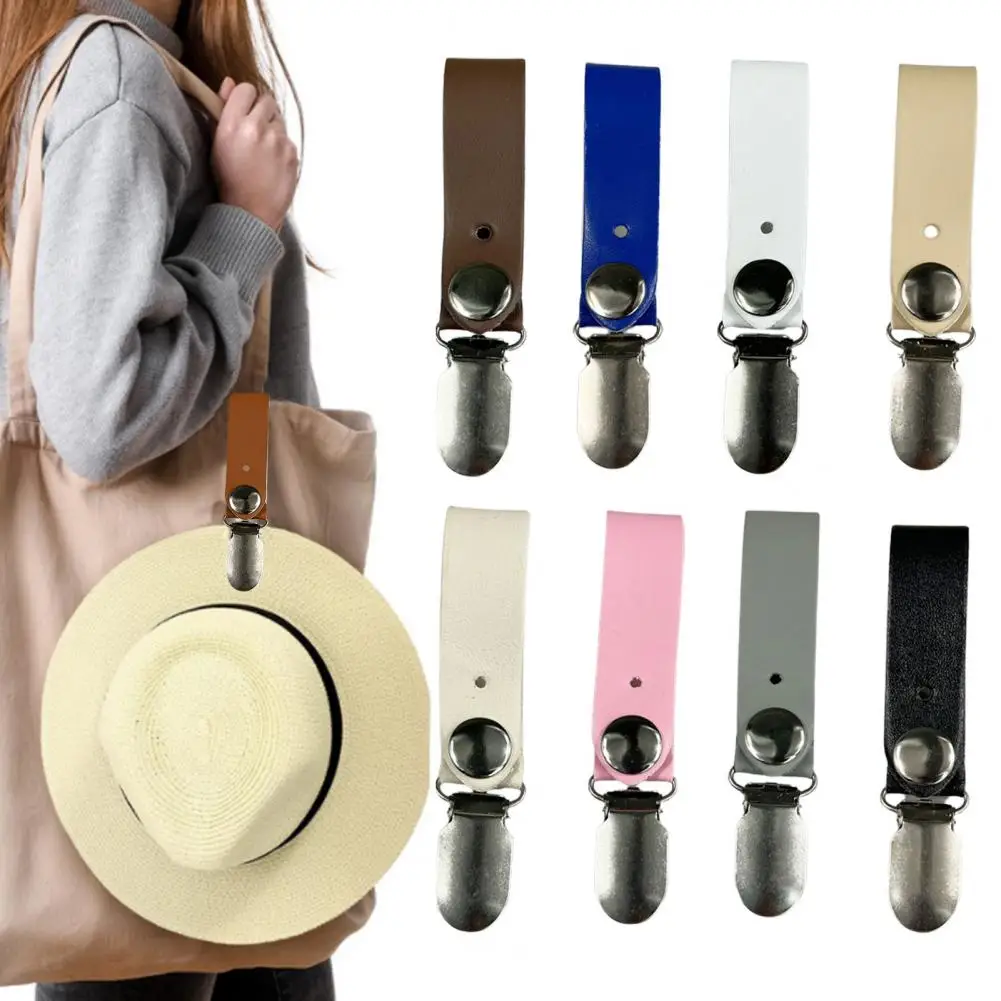 

Travel Hat Clip No Punching Detachable Strong Grip Hands-free Carrying Traveling Backpack Hat Holder Handbag Accessories