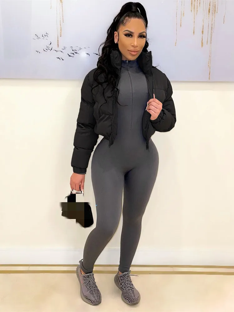 

JRRY Casual Women Coats Zippers Turn Down Collar Velvet Jacket Solid Pattern High Street Overcoat