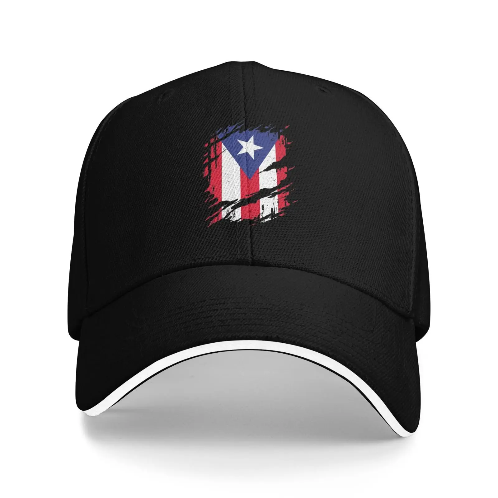 Puerto Rico Flag Print Cap Outdoor Baseball Caps 1