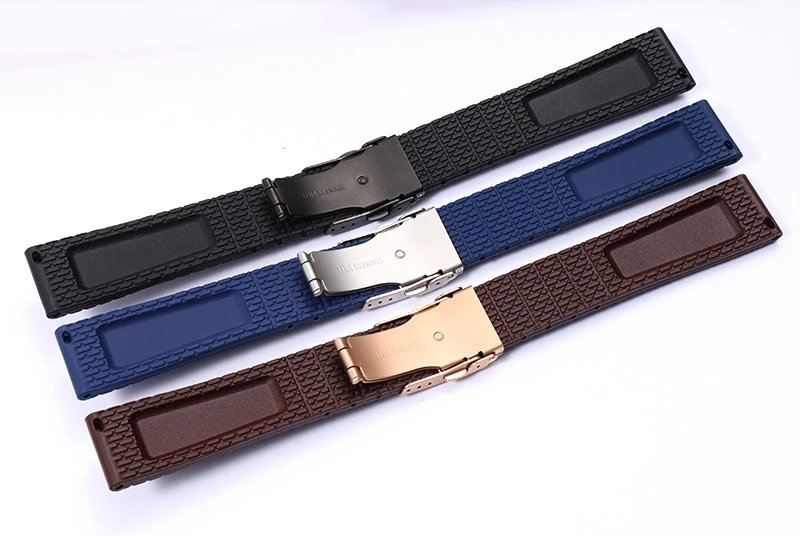 Фото Ремешок для часов Tissot Mido Seiko Citizen Tudor Samsung Active, мягкий силиконовый браслет для наручных часов, аксессуары для часов 18 19 20 21 22 24 мм, 43 мм 47 мм №3