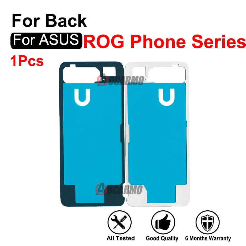 Задняя крышка на клейкой основе для ASUS ROG Phone 2/ROG 3/ROG 5 5s Pro задняя наклейка клейкая лента ZS660KL ZS600KL ZS673KS