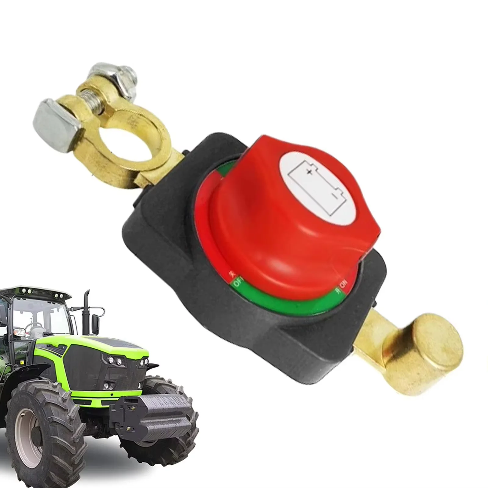 Universal Car Battery Disconnect Switch - 12V/24V Automatic Circuit Breaker and Anti-Leakage Protector