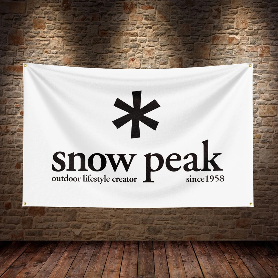Outdoor Camping Snow Peak Flag Polyester Digital Printing Banner For Decor  - AliExpress, image size:960x960