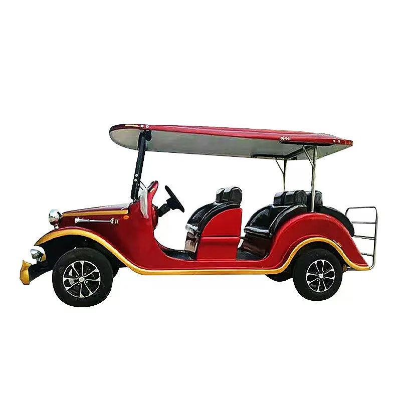 

European Hot-Selling 72V 60V 11-Seater Fashion Classic Retro Vintage Car 4KW Motor 100AH Battery 4-Wheel Electric Golf Cart
