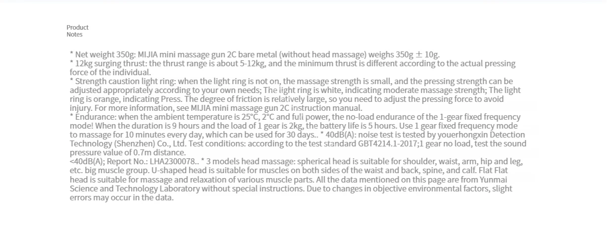 Xiaomi Mijia Mini Fascia Gun 2C Massager - (MJJMQ03YM) description image 15