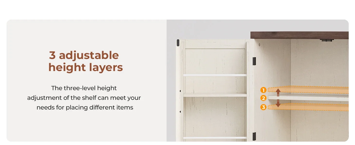 cabinet storage pantry kitchen cabinets doors bathroom tall door closet shelves organizer farmhouse