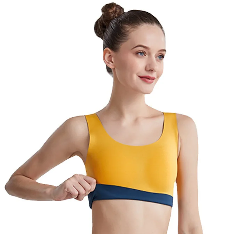 2023 New Two-color Double-sided Sports Bra for Women Seamless One-piece Fit  Together Breathable Zero Sense Female Underwear