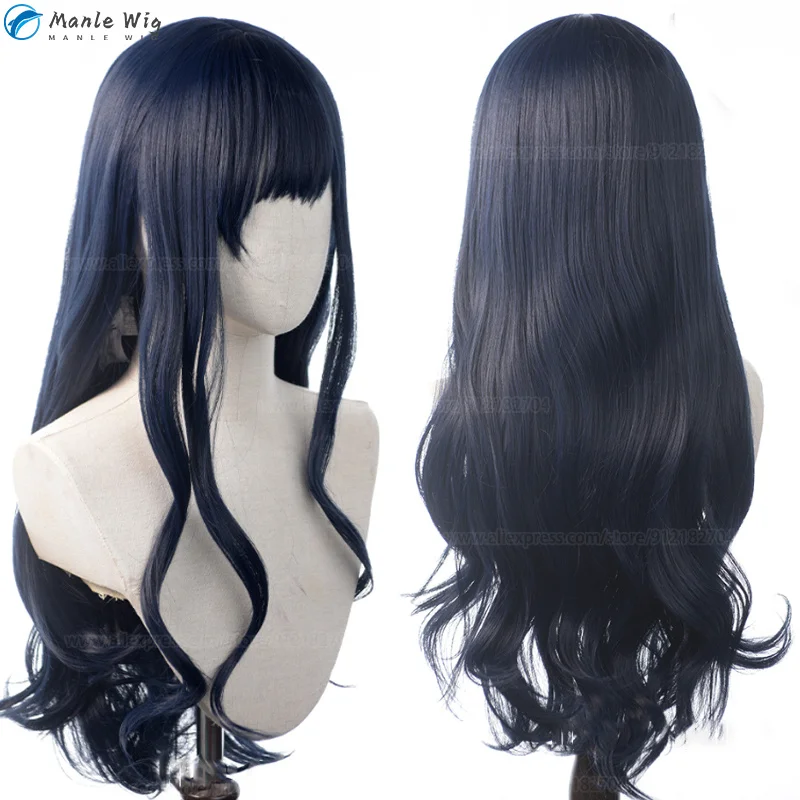 Gioco Ff14 Gaia Cosplay Parrucca Ffsniv Gaia Cosplay 80Cm Blu Resistente Al Calore Capelli Halloween Final Fantasy Sniv Gaia Parrucche + Parrucca Cap