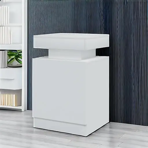 Nightstand Set of 2 with LED Lights, Night Stand with Storage Cabinet for Bedroom, Bedside Table with LED, White