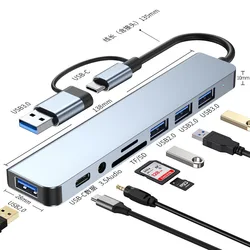 Universal 5 - in - 1 Type - C Multi - Function Hub Adapter (8 IN 1)