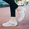 Women's Mesh Breathable Loafers Sneakers Solid Color Front Summer Walking Casual Shoes 6