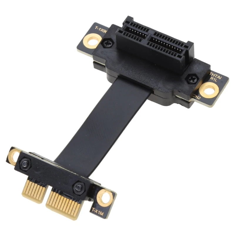 Cavo Adattatore Riser PCI-E 3.0 1X a PCIe X1 Doppio Angolo 90 Gradi, Estensione 8Gbps con Pad Magnetico 20CM 30CM 40CM 60CM 80CM 100CM