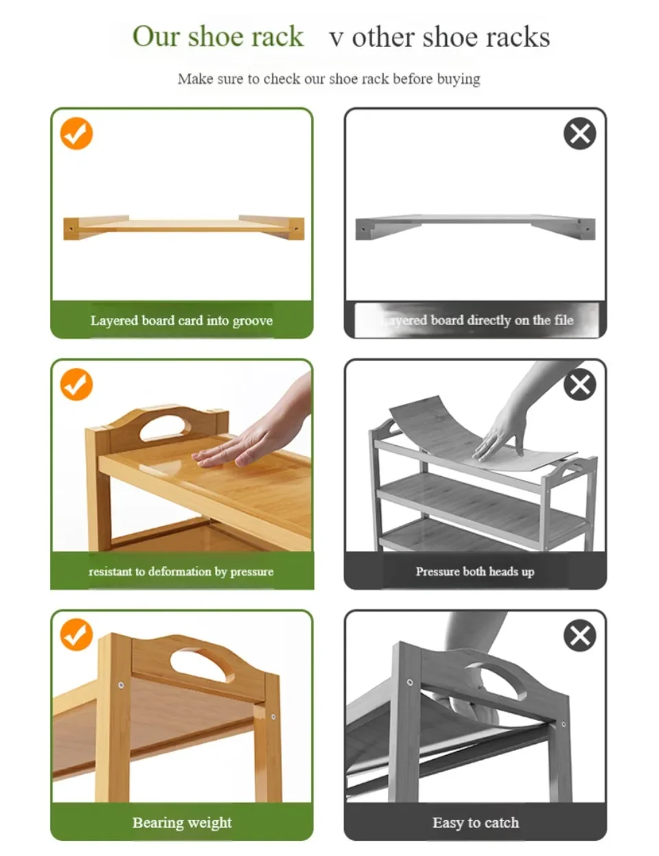 Description Picture 4 of itemSimple Indoor Stand Shoes Bamboo Shoe Rack Bamboo Flower Shelf And Bookshelf Multilayered Storage Natural Health Home Furniture