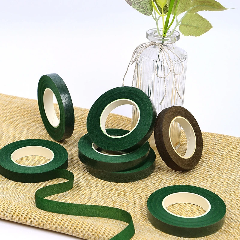 Bouquet Floral Stem Tapes Self-Adhesive Tapes Florist Flower Wrapping Tape Wedding DIY Decoration Supplies 5rolls