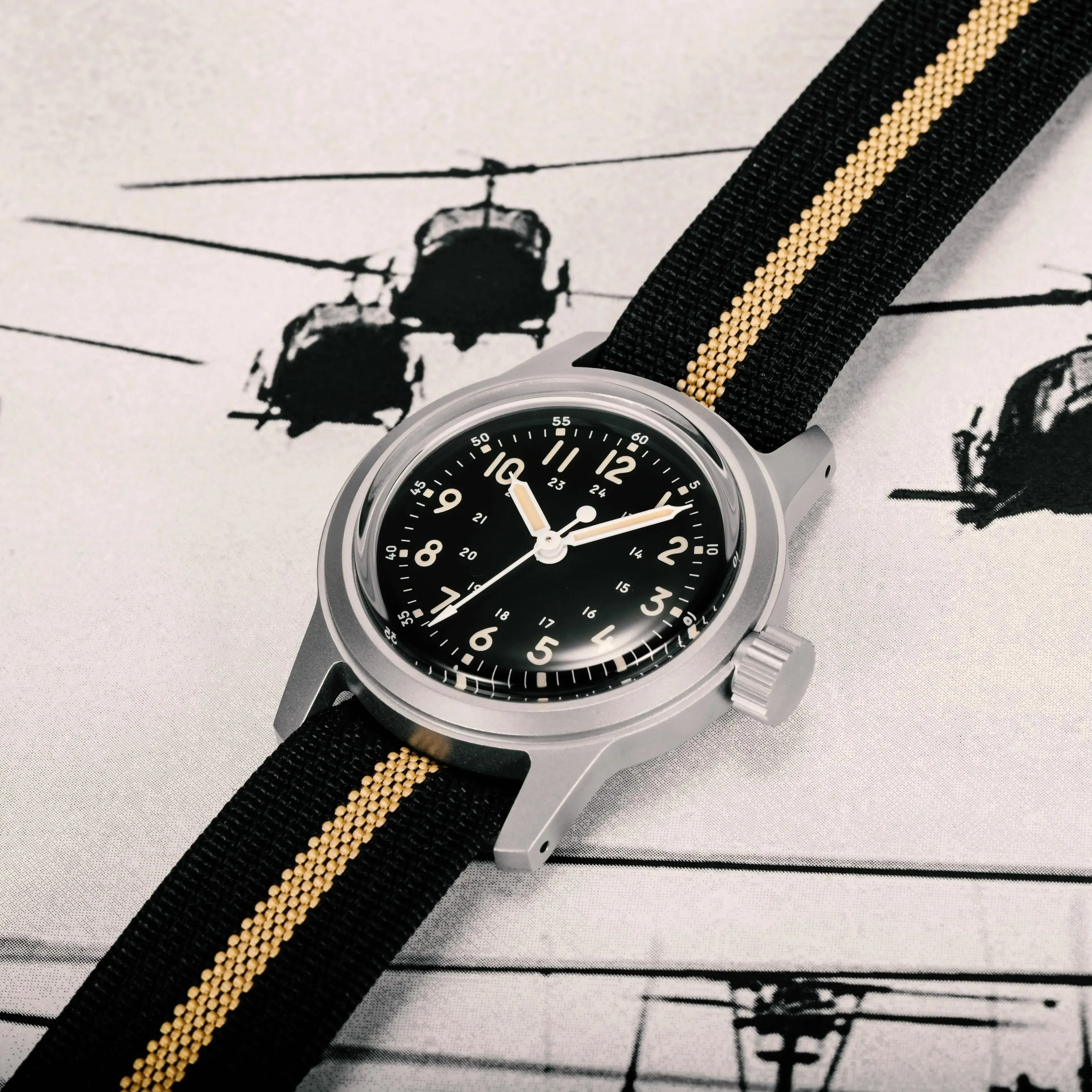 RDUNAE RA-06 ミリタリーウォッチ クォーツ式 RDUNAE RA06 Military Quartz Watch For Men Vintage G10 Miyota