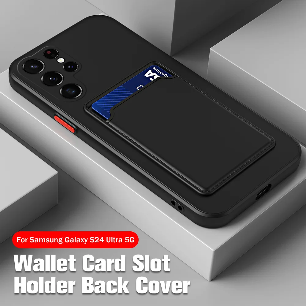 Carcasă Candy TPU moale, cu slot pentru card, pentru Samsung Galaxy S24, carcasă de protecție pentru camera Samsung S24 S 24 Ultra Plus 5G_voghion.com