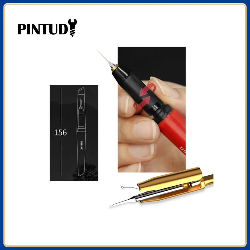 

DSPIAE PT-TH Push Knife Handle XPB-0.1mm~1.5mm Drill Bits Model Engraving Tool for Assembly Model Building Tools DIY Accessories