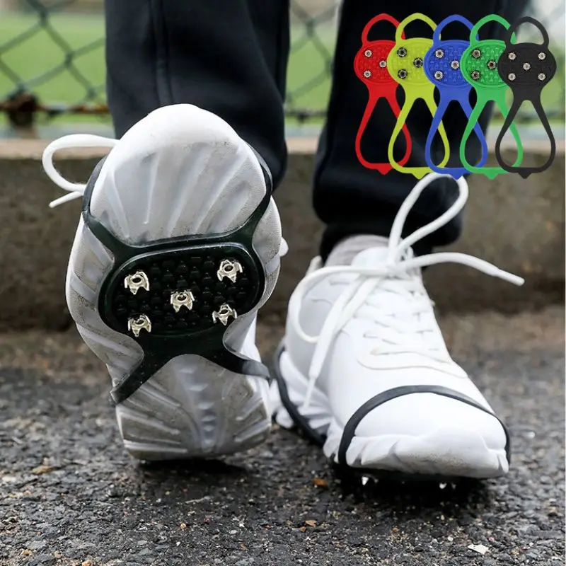 Ice Gripper Spike Non-slip Snow Cleats Shoes Boots Cover Step Studs 5 Climbing Crampons ice gripper spike,climbing crampons