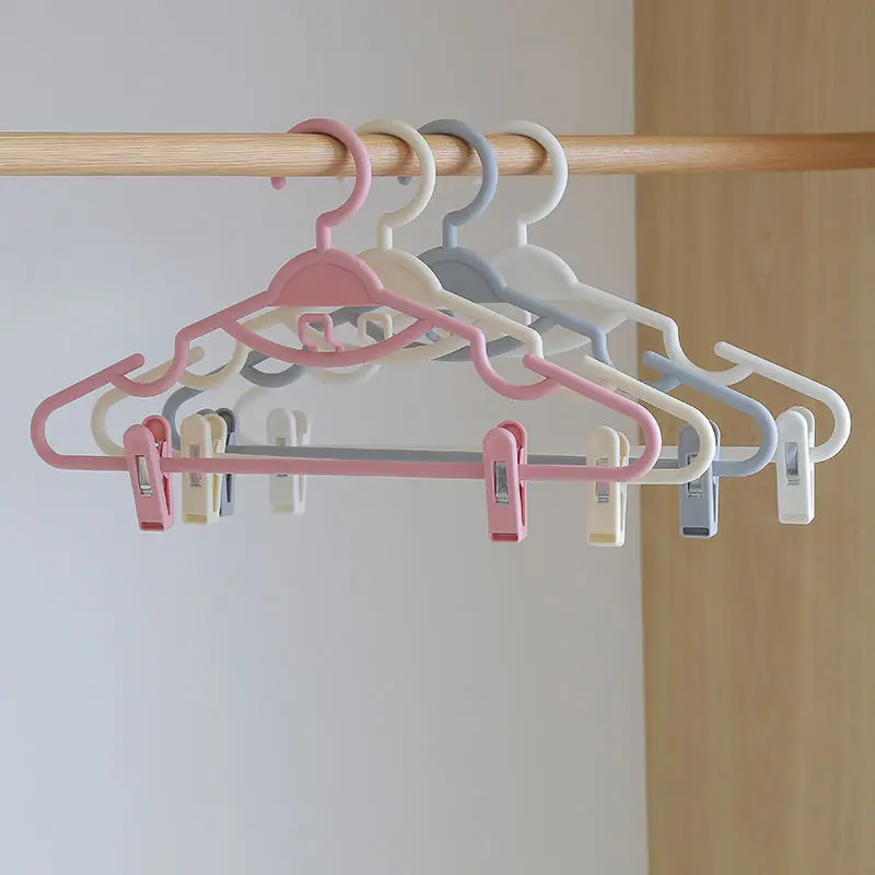 10pcs Adult Wide Shoulder Clothes Hangers Non Marking Non Slip Plastic  Hanger Large Pants Rack With Hook Wet And Dry For Balcony - AliExpress