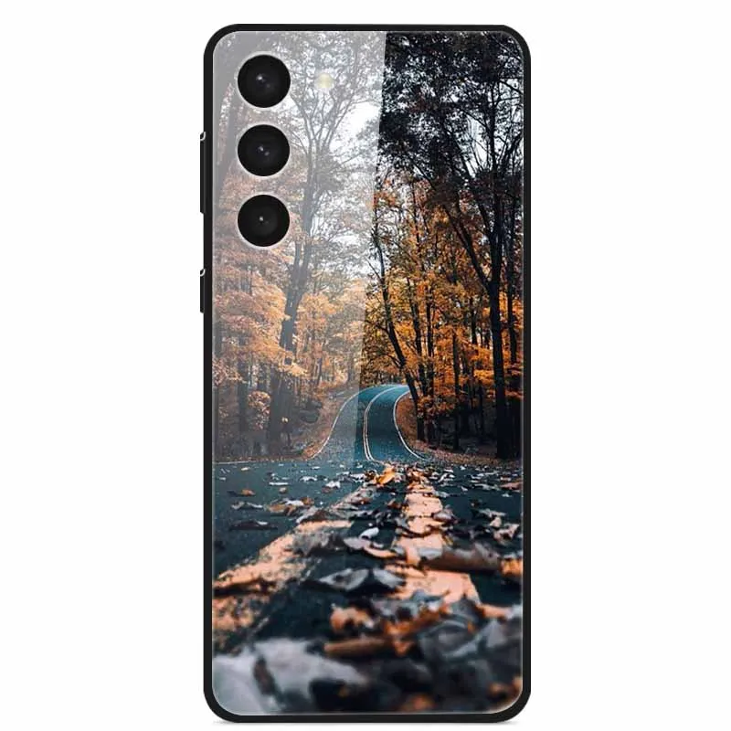 Premium Tempered Glass Case with Space-Themed Design and Enhanced Bumpers
