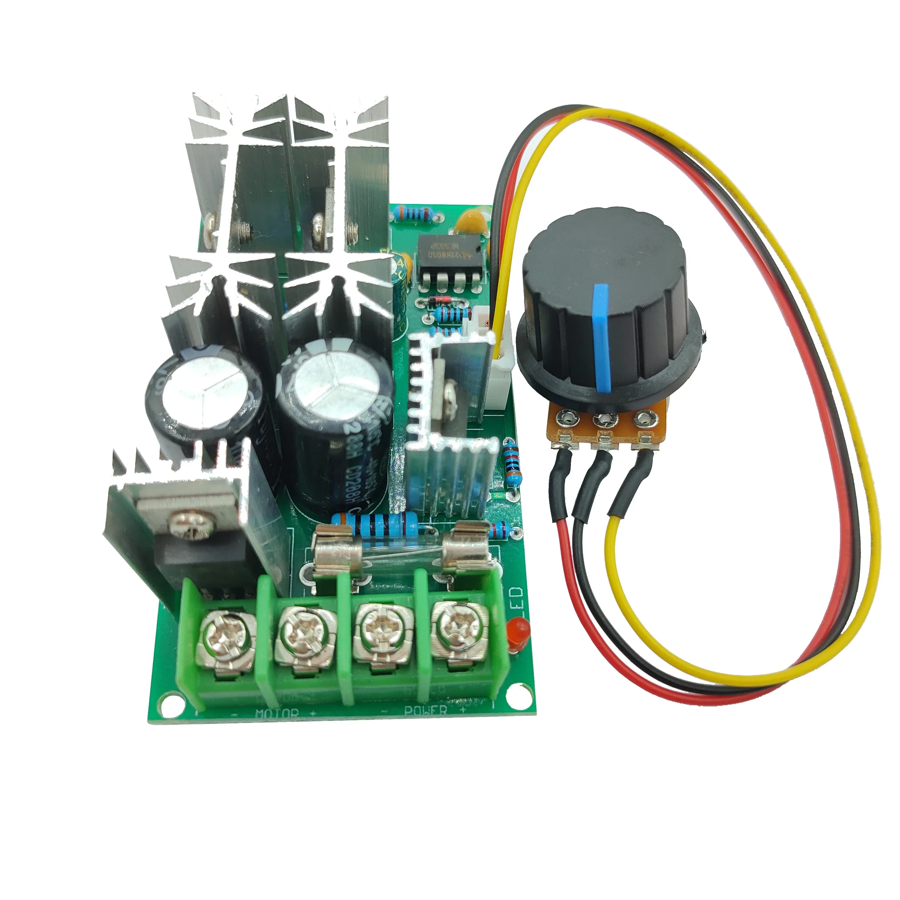 DC motor speed regulator 20A DC 10V 12V 36V 48V 60V High power drive module PWM Motor speed controller 20A Current Regulator