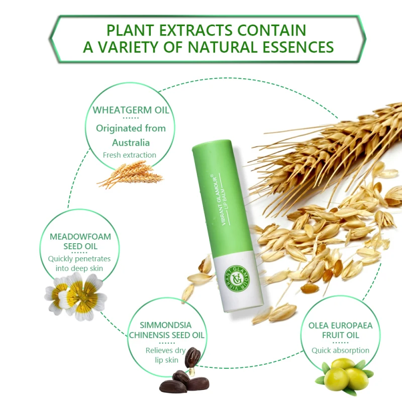 

GLAMOUR Lip Blam Plant Nourishing Moisturizing Brightening Plump Lipstick Lighten Prevent Chapped Lip