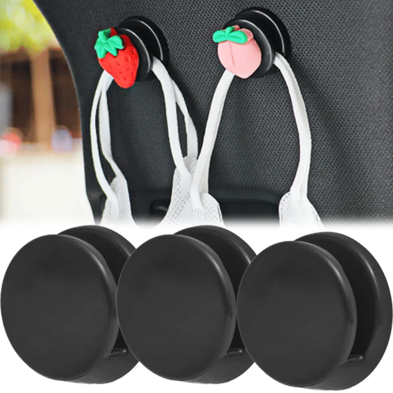 

Mini Car Seat Headrest Hanger Bag Hook Holder Car Ornaments Auto Organizer Storage Self Adhesive Holder for Headphone Keychain