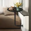L-shaped Side Tables Sofa Side Cabinet Mobile Type Simple Coffee Table Storage Small-scale Household Light Luxury Bedside Table 4