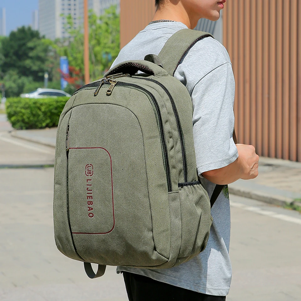 2024 New Fashion Men's And Women's Old Style Backpack High Quality Campus Student Business Travel Thickened Backpack Dark Blue