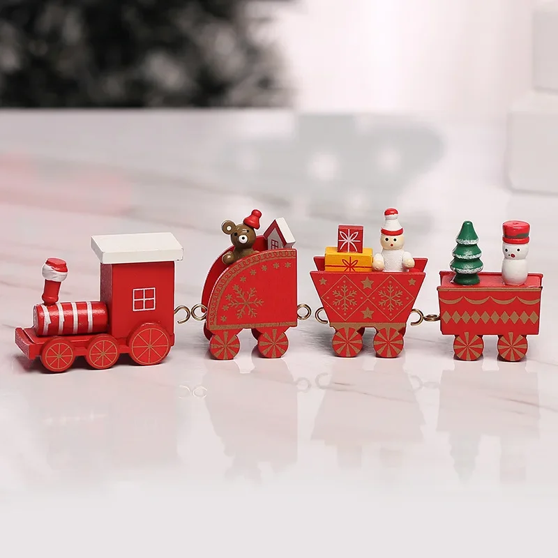 Festive Wooden Christmas Train Ornament - Creative Holiday Decor and Gifts