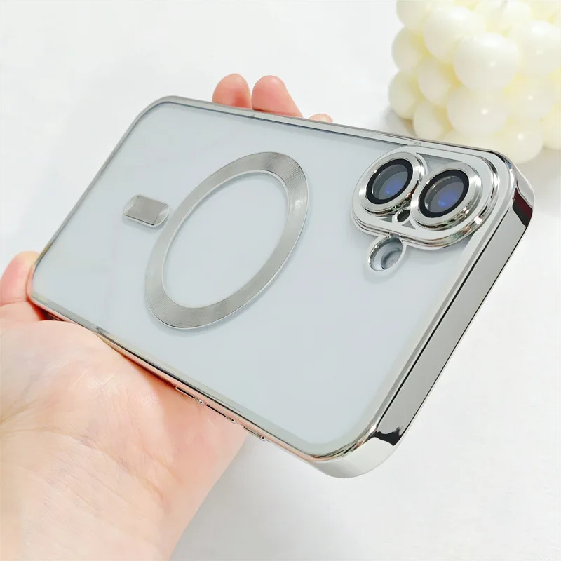 Clear Silicone Magnetic Car Mount Case with Full Camera Protection