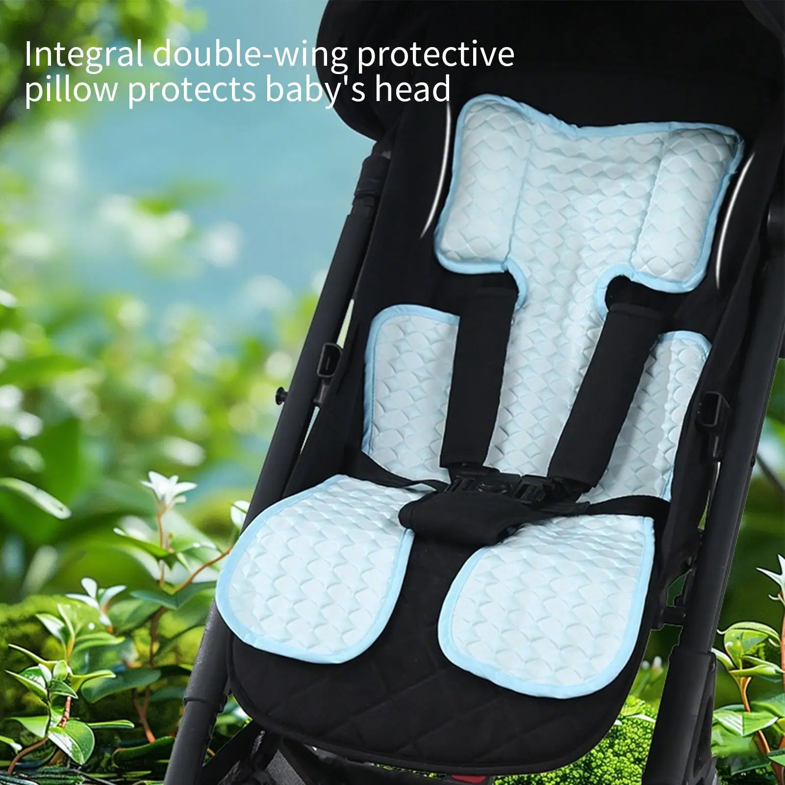 Stroller Cooling Pad Portable Baby Cooling Pad Breathable Cooler Mat for Stroller Child Safety Seat Toddler High Chair Cold