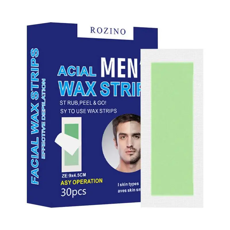 Man Wax Strips Tear-Off Beeswax Leg Wax Strips For Hair Removal Body Hair Removal For Face Armpits Bikini