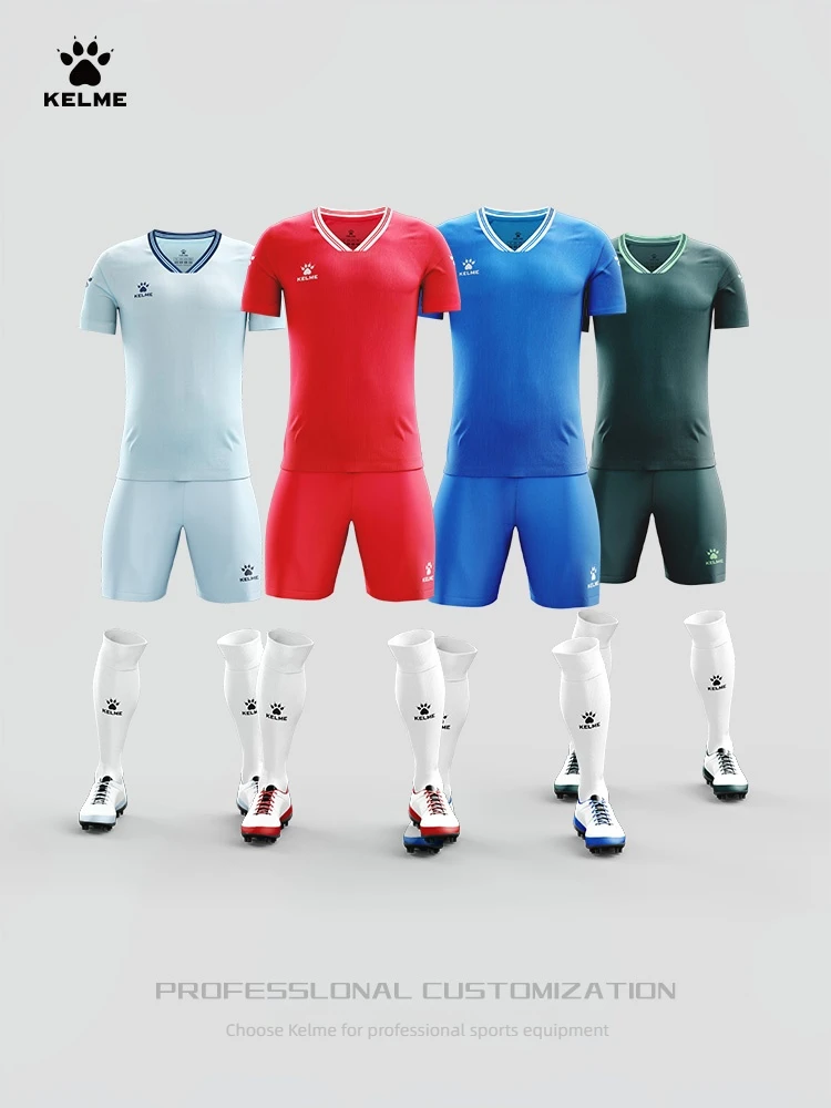KELME 축구 셔츠, 성인 및 어린이 팀 매치 셔츠, 트레이닝 셔츠, 프린트 저지