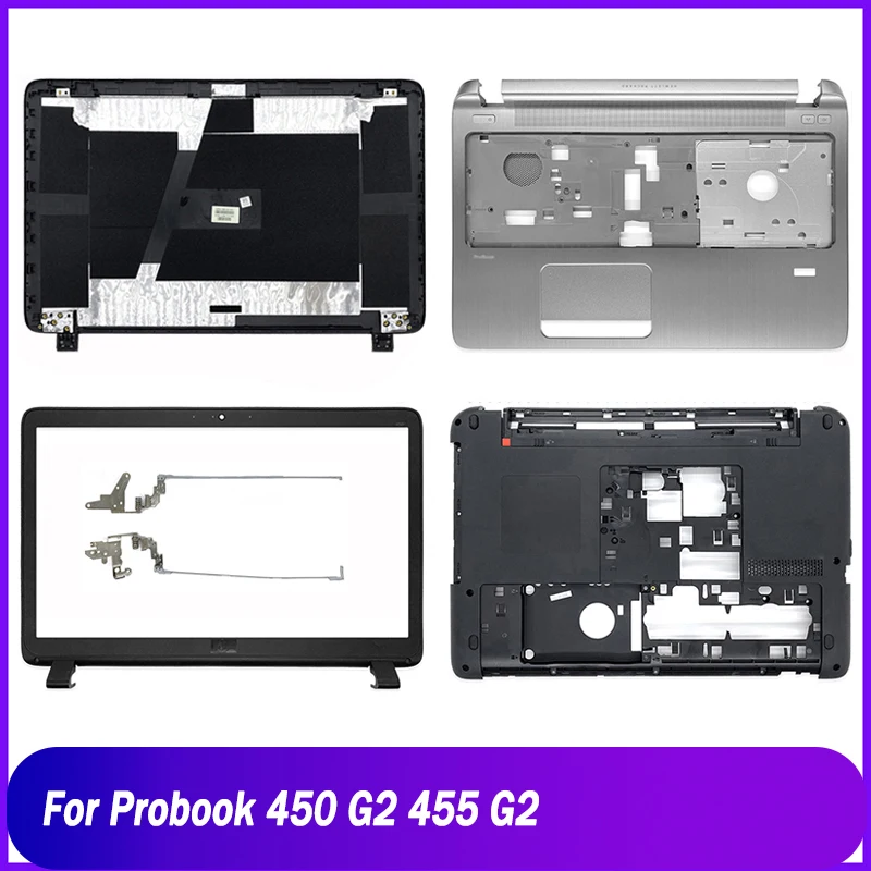 Nuovo Coperchio Posteriore Per Hp Probook 450 G2 455 G2 Series Laptop Lcd Cover Posteriore Lunetta Anteriore Cerniere Palmrest Base Inferiore Superior