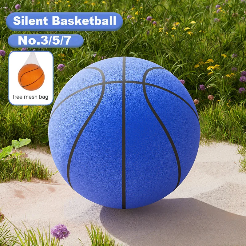 Balle rebondisnoyaux de basket-ball silencieuse pour enfants, jeu de sport,  cadeau d'anniversaire et de Noël, taille 7, 24cm - AliExpress