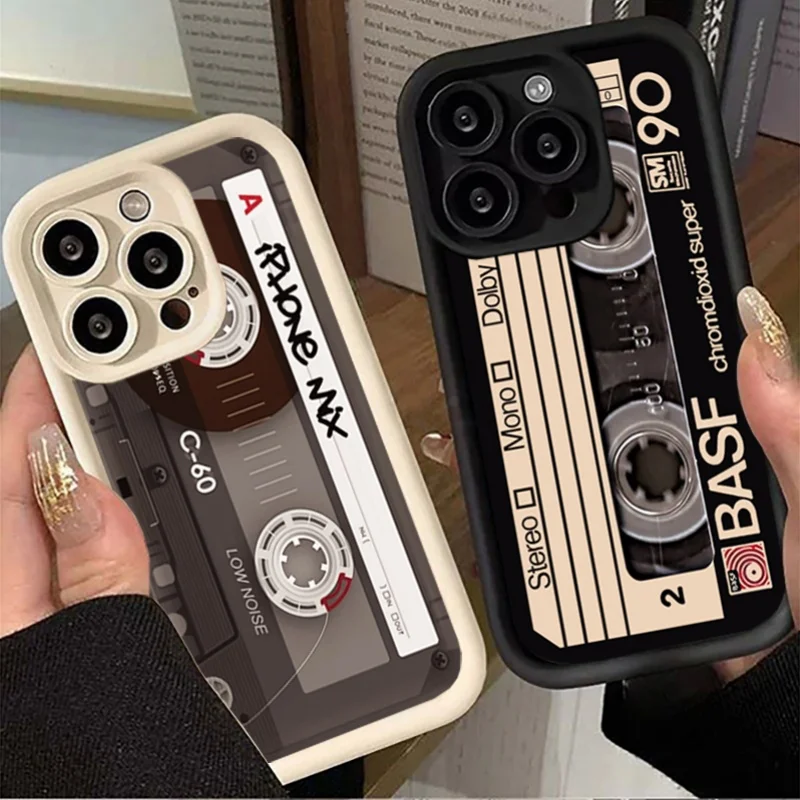 Retro Cassette Tape Design Phone Case Cover