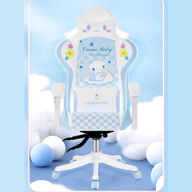 2024 Cute Gaming Chair Office Furniture Lifting Swiveling Computer Chair Student Dormitory Xi Game Chair Comfortable Reclining 3