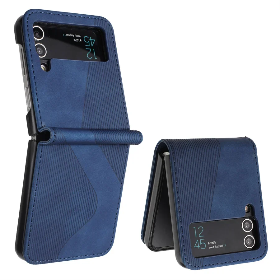 Luxury Leather Armor Back Cover for Samsung Galaxy Z Flip Series