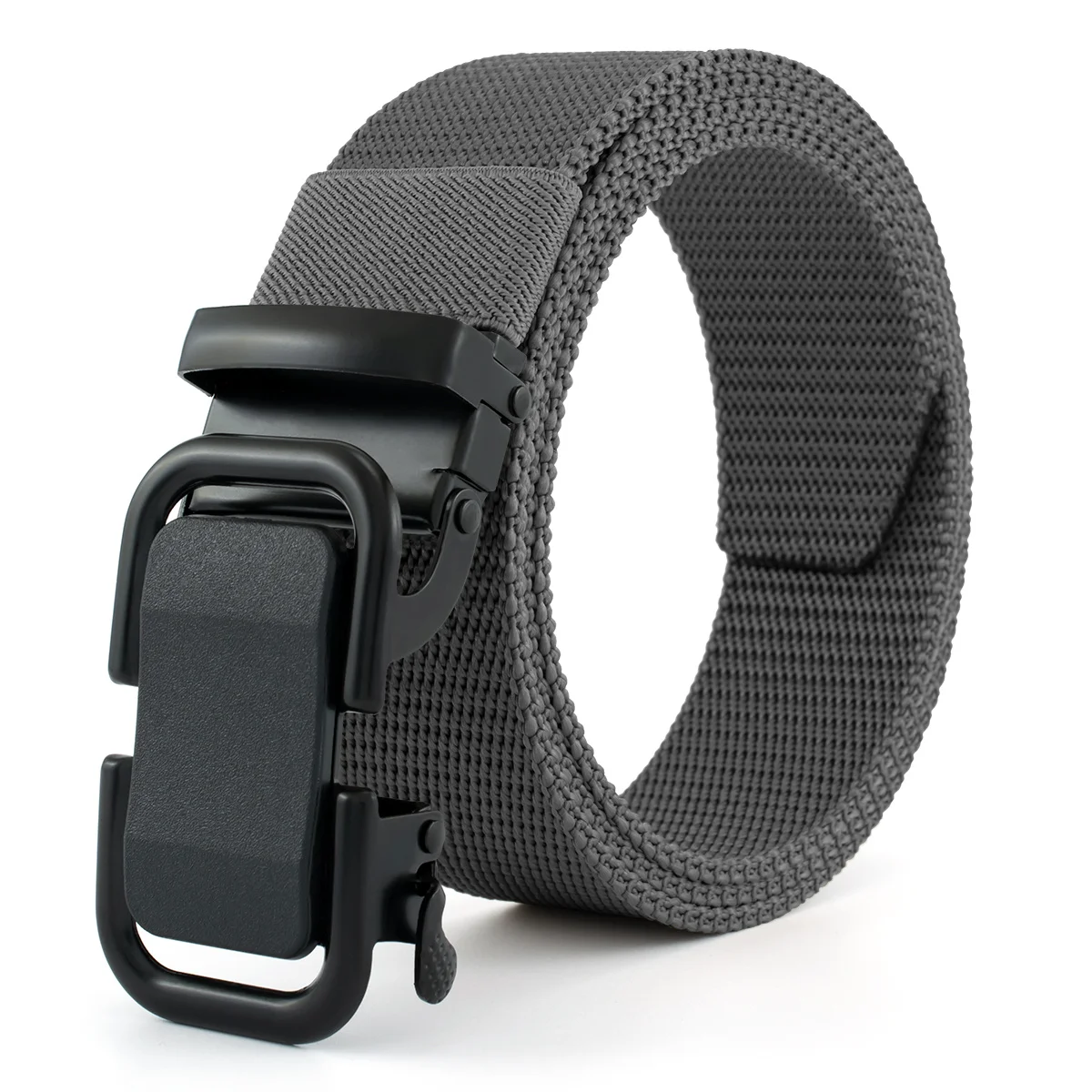 Men's Ratchet Belt Nylon Web Canvas Belt Golf Belt Automatic Buckle Waist Belt for Men Casual Work