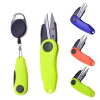Fishing Quick Knot Tool Kit Shrimp Shape Fold Scissors Fishing Line Cutter Clipper Nipper Hook Sharpener Fishing Tackle 1