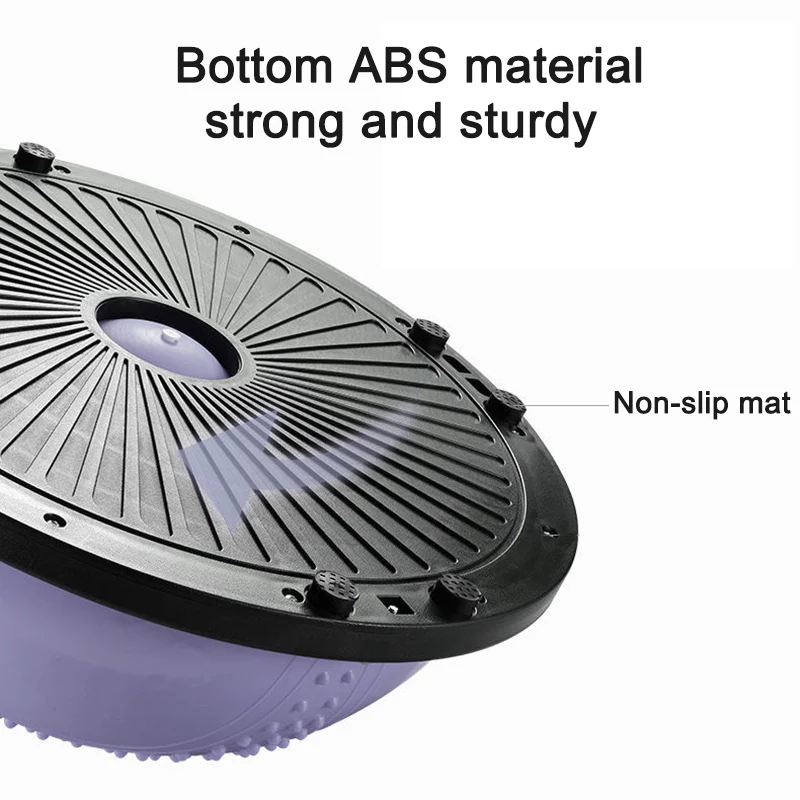 58cm Explosion-proof Wave speed Velocity Ball Balance Yoga Hemisphere Home Point Exercise Sport Pilates Gym Fitness Equipment