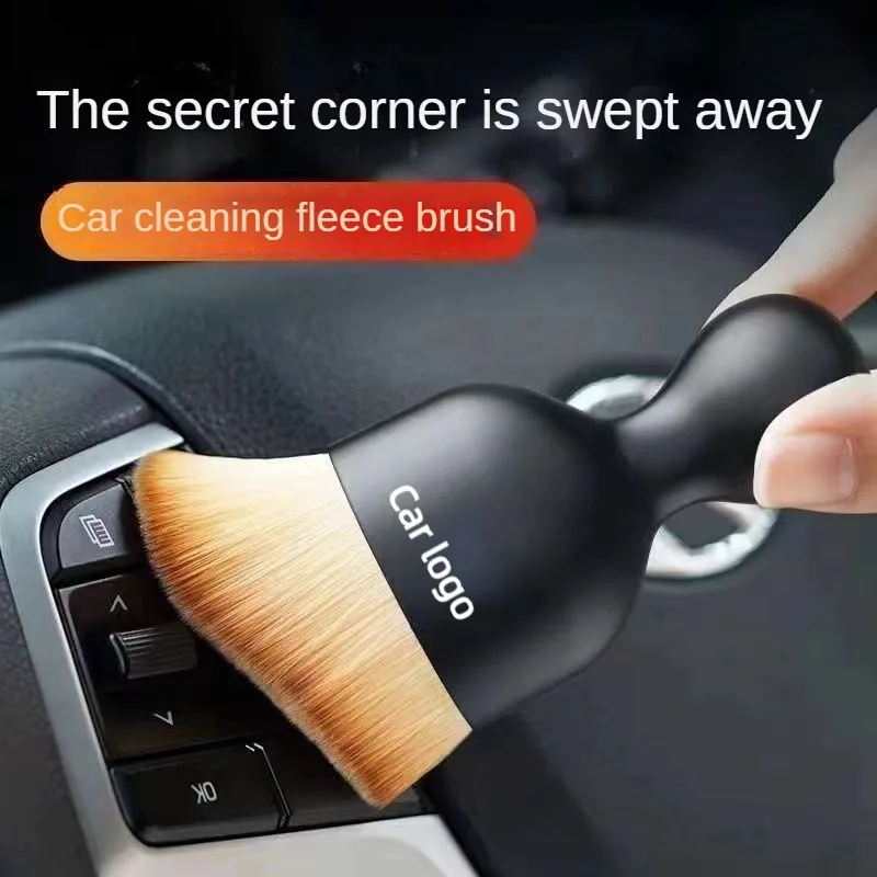 Car Vent Cleaning Soft Brush with Casing Car Interior Cleaning Tool Artificial Car Brush Car Crevice Dusting Car Detailing