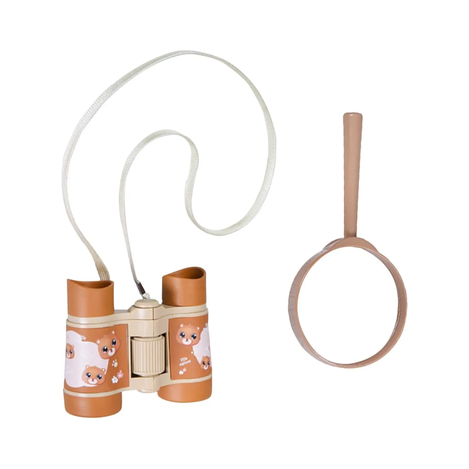 

Kids Outdoor Explorer Play Binoculars and Magnify for Travel Girls Boys