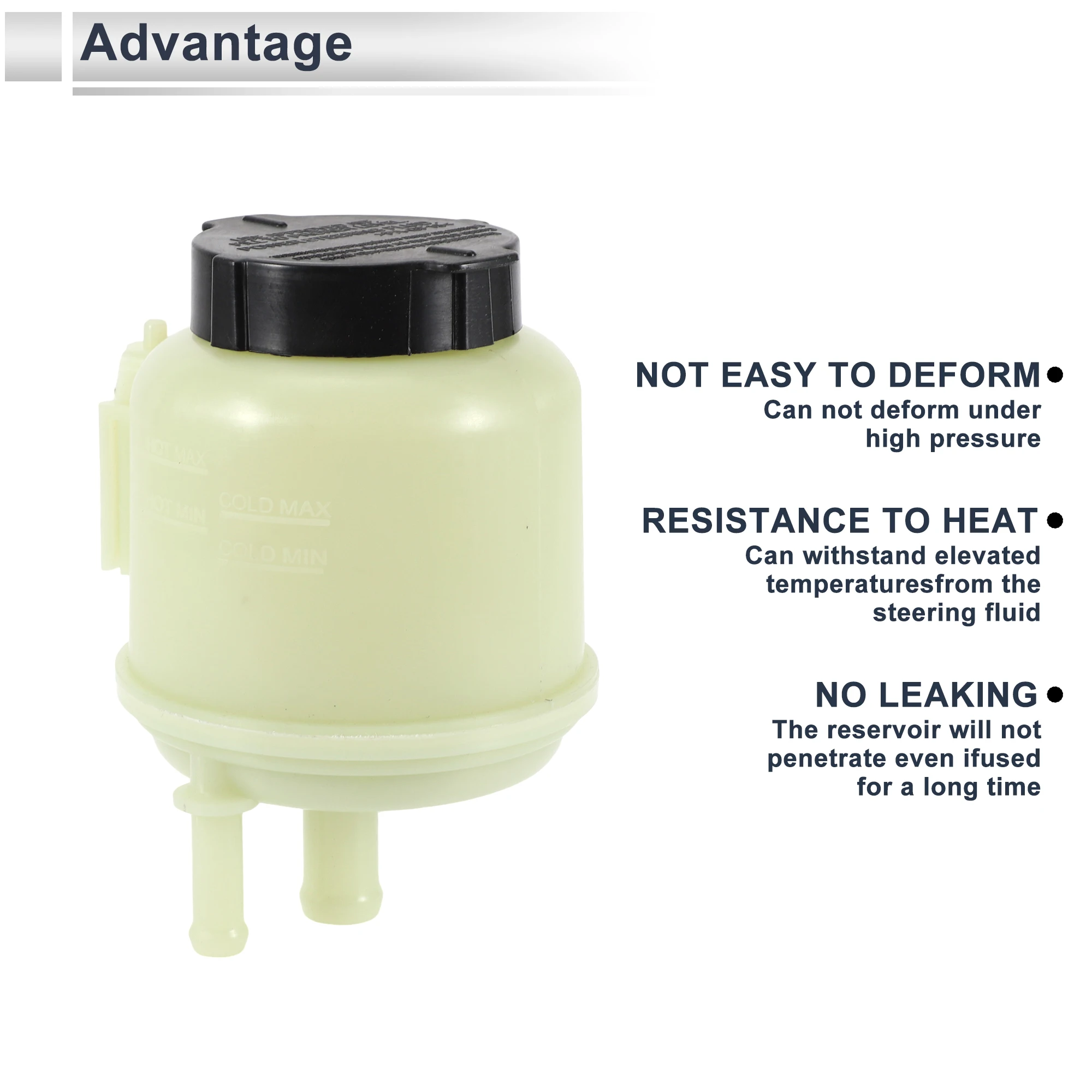 UXCELL Power Steering Reservoir for Nissan Armada No.49192AA000 1 Pc Beige