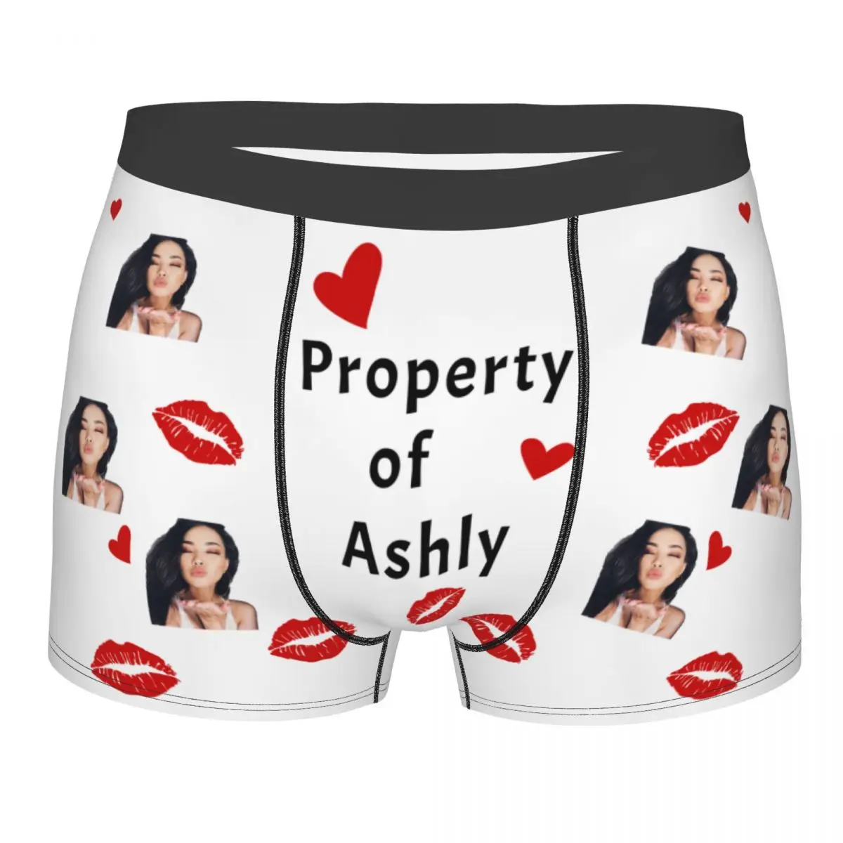 

Custom Underwear Personalized for Men Boyfriend Husband Boxer Briefs with Photo Face Anniversary Valentines Day Gifts for Him