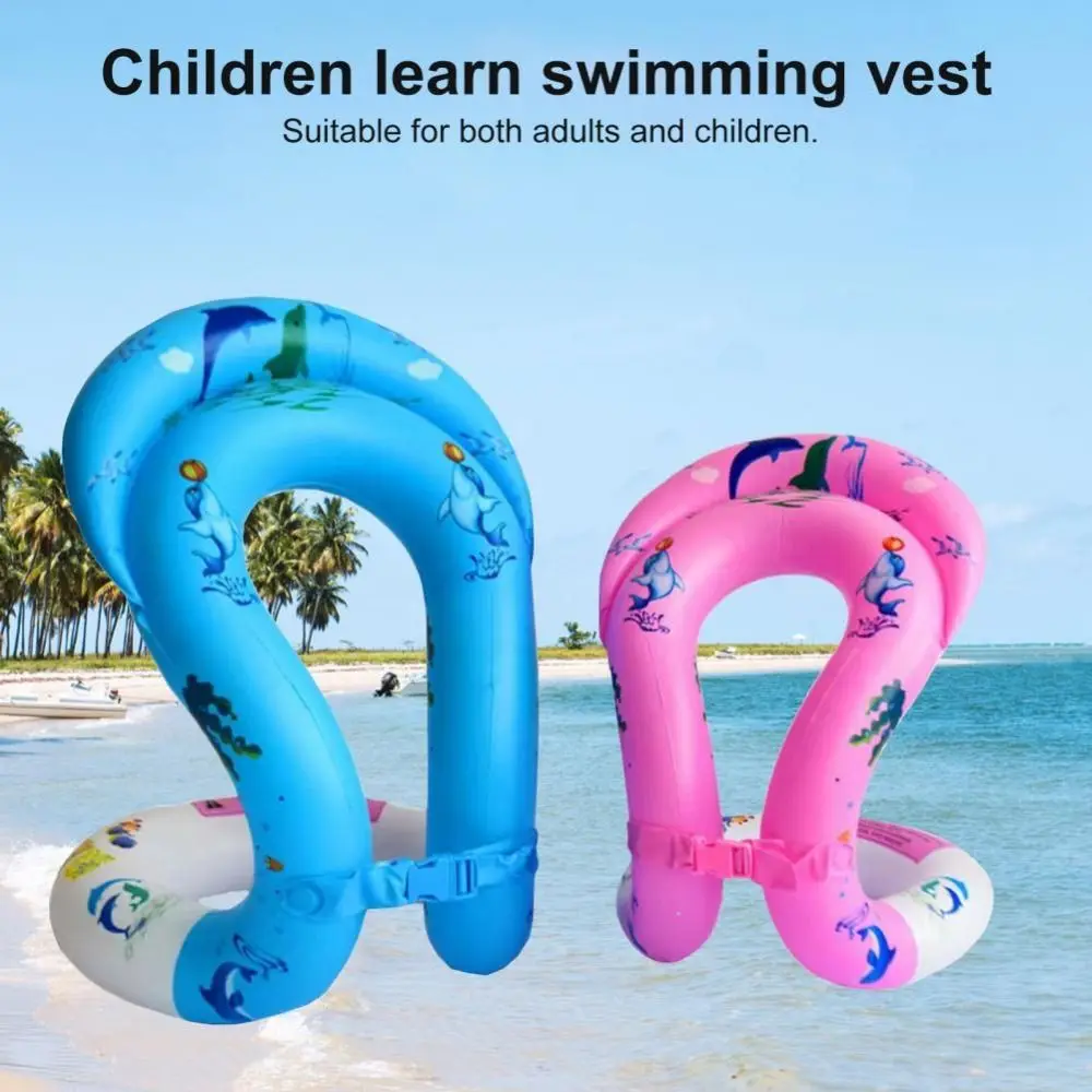 

Dual Airbags Swim Vest Rubber Ring Adjustable Kids Adult